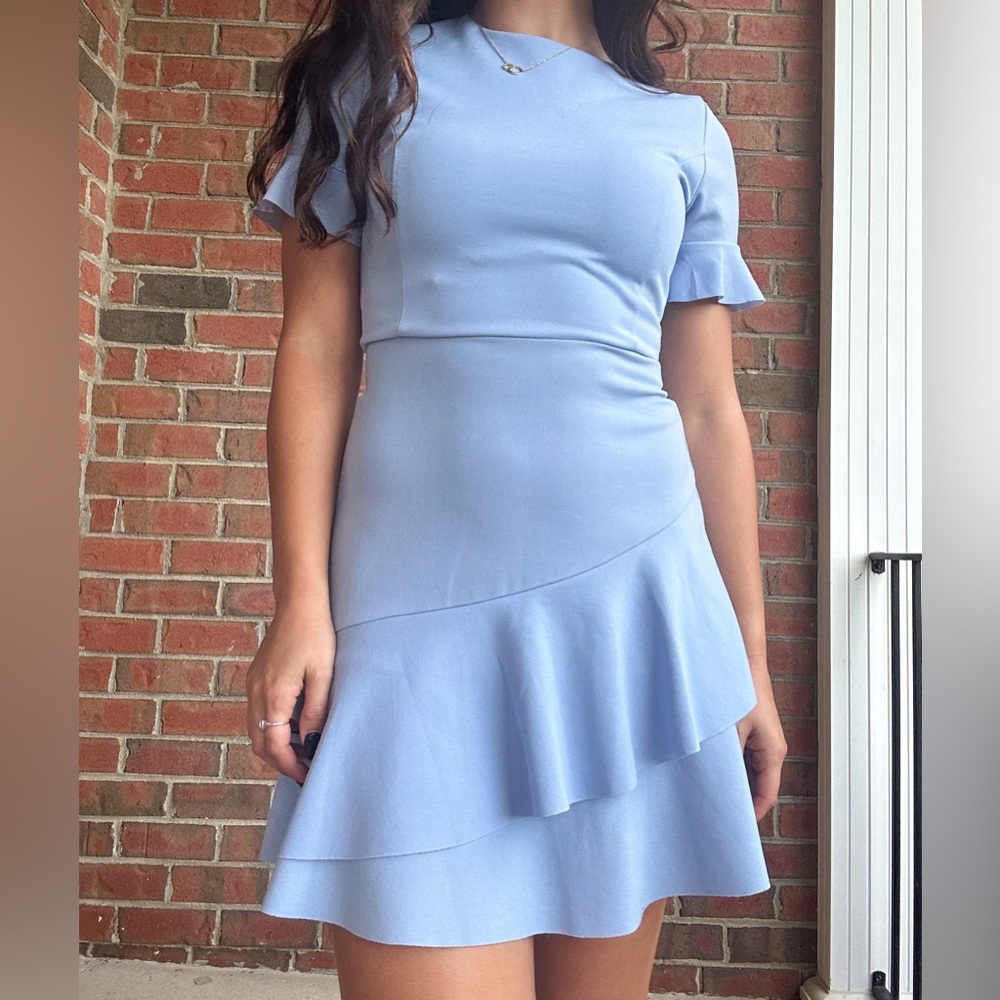 Blue mini dress